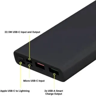 image #4 of מציאון ועודפים - סוללה ניידת Eco Portable Ultra Fast 10000mAh Eco-600 - צבע שחור