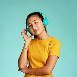 image #5 of אוזניות Bluetooth אלחוטיות לילדים עם הגבלת ווליום BuddyPhones Pop - צבע טורקיז