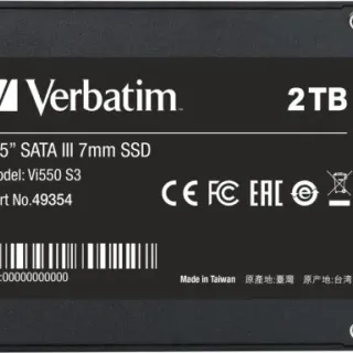 image #4 of כונן קשיח Verbatim Vi550 S3 2.5 Inch 2TB SSD SATA III 