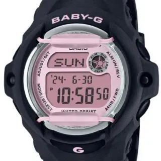 image #0 of שעון יד דיגיטלי עם רצועת שרף Casio Baby-G BG-169U-1CDR - צבע שחור / ורוד