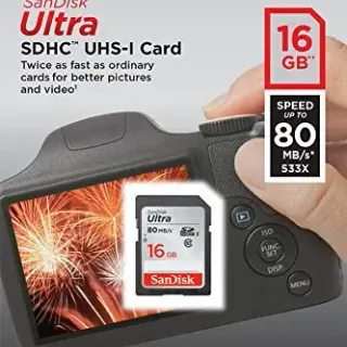 image #2 of כרטיס זכרון SanDisk Ultra 533x Secure-Digital SDHC SDSDUNC-016G - נפח 16GB