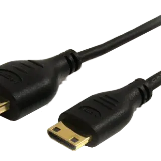 image #0 of מציאון ועודפים - כבל מחיבור HDMI לחיבור Mini HDMI באורך 3 מטרים Gold Touch