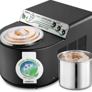 image #0 of מכשיר להכנת גלידה נפח 1.5 ליטר דגם Exclusive i-Green מבית Nemox - שחור