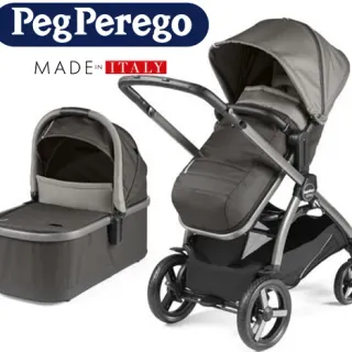image #0 of עגלת תינוק משולבת Peg Perego Ypsi Combo - צבע אפור