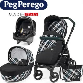 image #0 of עגלת תינוק משולבת Peg Perego Tartan Luxe Elite 
