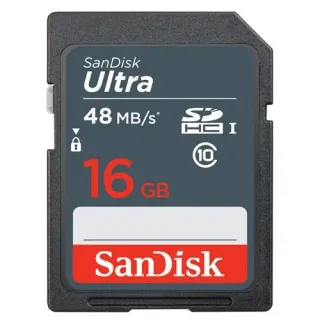 image #1 of כרטיס זכרון SanDisk Ultra 320x Secure-Digital SDHC SDSDUNB-016G - נפח 16GB