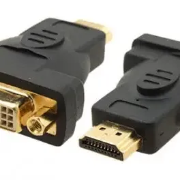 image #0 of מתאם DVI נקבה לחיבור HDMI זכר Gold Touch