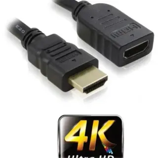 image #0 of כבל HDMI זכר לחיבור HDMI נקבה באורך 0.5 מטר Gold Touch