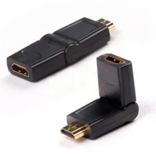 image #2 of מתאם HDMI נקבה לחיבור HDMI זכר 270 מעלות Gold Touch