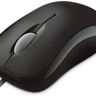 image #0 of עכבר ארגונומי Microsoft Basic Optical USB Mouse Black For Business - דגם 4YH-00007 (אריזה חומה Brown Box) - צבע שחור