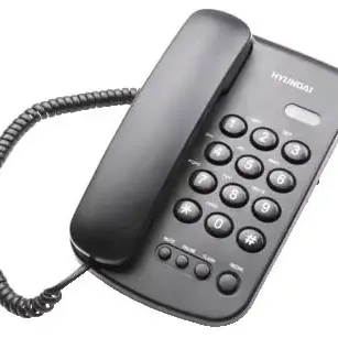 image #0 of טלפון DECT חוטי Hyundai HDT-2400B - צבע שחור
