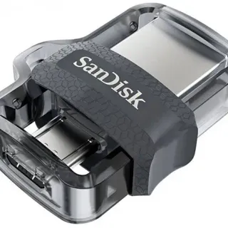 image #3 of זיכרון נייד SanDisk Ultra OTG Dual Drive m3.0 - דגם SDDD3-032G-G46 - נפח 32GB - צבע אפור