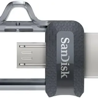 image #5 of זיכרון נייד SanDisk Ultra OTG Dual Drive m3.0 - דגם SDDD3-032G-G46 - נפח 32GB - צבע אפור