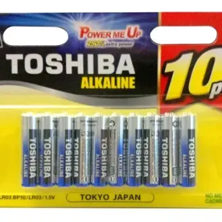 image #0 of 10 סוללות AAA לא נטענות Toshiba Alkaline 