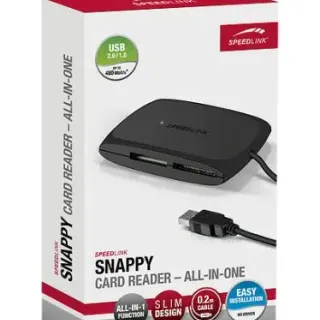 image #1 of קורא כרטיסים SpeedLink Snappy USB 2.0 All-In-One - צבע שחור
