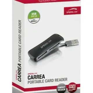 image #1 of קורא כרטיסים נייד SpeedLink Carrea USB 2.0 - צבע שחור
