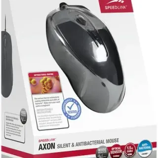 image #1 of עכבר SpeedLink Axon Silent And Antibacterial USB צבע שחור