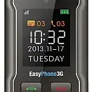image #1 of טלפון סלולרי למבוגרים EasyPhone NP-01 3G צבע שחור - שנה אחריות ע''י היבואן הרשמי