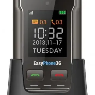 image #0 of טלפון סלולרי למבוגרים EasyPhone NP-01 3G צבע שחור - שנה אחריות ע''י היבואן הרשמי