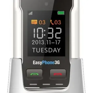 image #0 of טלפון סלולרי למבוגרים EasyPhone NP-01 3G צבע לבן - שנה אחריות ע''י היבואן הרשמי