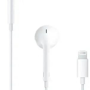 image #0 of אוזניות In-ear מקוריות של Apple עם חיבור Lightning, בקר שליטה ומיקרופון