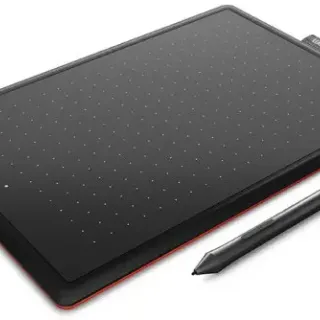 image #0 of לוח גרפי One By Wacom Creative Pen Tablet Medium CTL-672-N צבע שחור/אדום