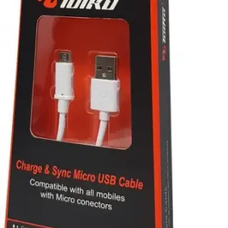 image #0 of כבל סנכרון וטעינה Toiko בחיבור מיקרו USB באורך מטר - צבע לבן