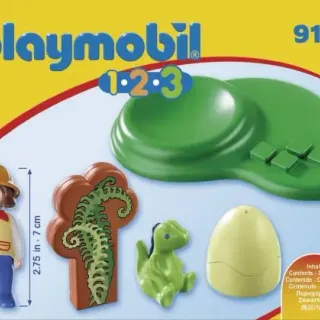 image #1 of ביצת דינוזאור - לגיל הרך 9121 1.2.3 Playmobil 