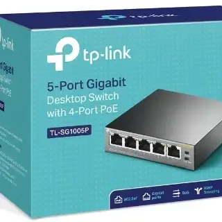 image #4 of מתג שולחני TP-Link TL-SG1005P 5 Ports Gigabit 10/100/1000Mbps 4 Ports PoE