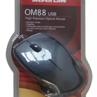 image #0 of עכבר אופטי Silver Line USB High Precision OM-88BL-USB צבע שחור