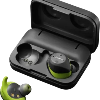 image #2 of אוזניות ספורט Bluetooth אלחוטיות עם מד דופק Jabra Elite Sport True Wireless Earbuds צבע שחור / ירוק