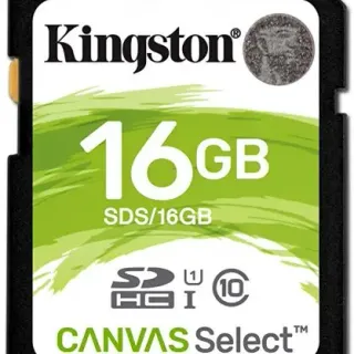 image #1 of כרטיס זכרון Kingston Canvas Select SDHC UHS-I SDS/16GB - נפח 16GB