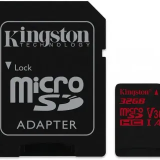 image #2 of כרטיס זכרון Kingston Canvas React Micro SDHC U3 UHS-I SDCR/32GB - נפח 32GB