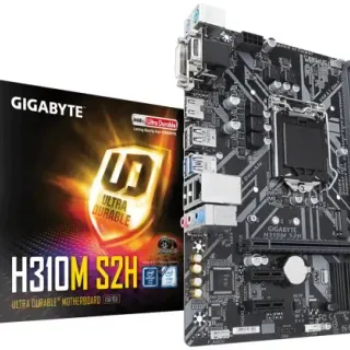image #0 of לוח אם Gigabyte H310M S2H LGA1151v2, Intel H310, DDR4, PCI-E, VGA, DVI, HDMI