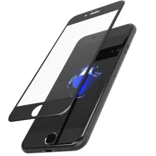 image #2 of מגן מסך קדמי מלא מזכוכית עם קצוות מעוגלים ל- Apple iPhone 7 Plus / iPhone 8 Plus צבע שחור