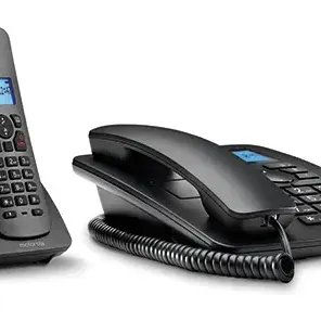 image #2 of טלפון שולחני עם שלוחה אלחוטית דיגיטלית Motorola C4201 צבע שחור