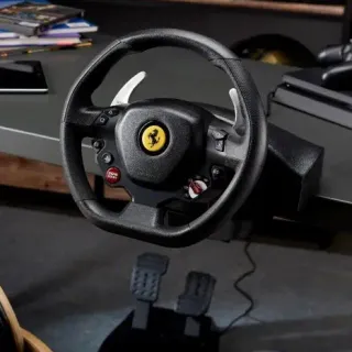 image #4 of הגה מירוצים עם דוושות Thrustmaster T80 Ferrari 488 GTB Edition למחשב PC ופלייסטיישן 4