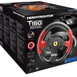 image #5 of הגה מירוצים עם דוושות Thrustmaster T150 Ferrari Force Feedback למחשב PC ופלייסטיישן 4/3