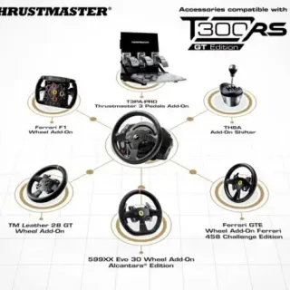 image #5 of הגה מירוצים עם דוושות Thrustmaster T300 RS GT Edition Force Feedback למחשב PC ופלייסטיישן 4/3