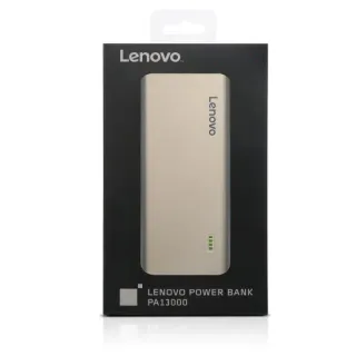 image #2 of סוללת גיבוי אוניברסלית ניידת Lenovo PA13000 חיבור USB כפול - זהב