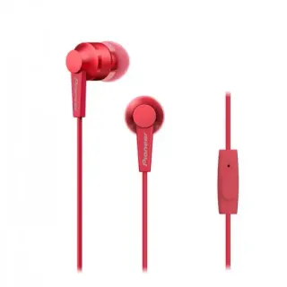 image #0 of אוזניות תוך אוזן עם מיקרופון Pioneer SE-C3T-R - צבע אדום