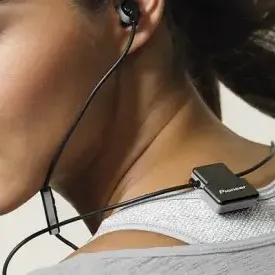 image #2 of אוזניות תוך אוזן אלחוטיות Bluetooth עם מיקרופון Pioneer ClipWear Active SE-CL5BT-H - צבע אפור