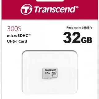 image #0 of כרטיס זכרון Transcend 300S Micro SDHC UHS-I U1 TS32GUSD300S - נפח 32GB - ללא מתאם SD