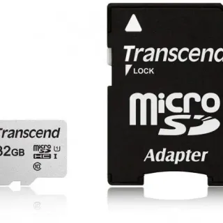 image #0 of כרטיס זכרון Transcend 300S Micro SDHC UHS-I U1 TS32GUSD300S-A - נפח 32GB - עם מתאם SD