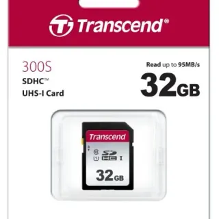 image #0 of כרטיס זכרון Transcend 300S Secure-Digital SDHC UHS-I U1 TS32GSDC300S - נפח 32GB