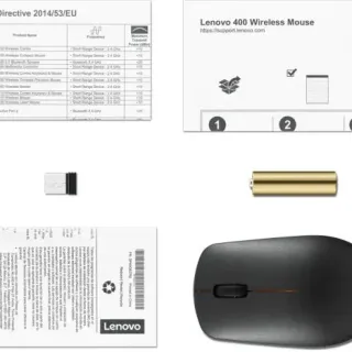 image #5 of עכבר אלחוטי Lenovo 400 - צבע שחור