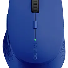 image #0 of עכבר אלחוטי Rapoo 2.4GHz Wireless / Bluetooth M300 Silent - צבע כחול
