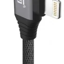 image #0 of כבל טעינה USB Lightning עם מתאם אודיו Lightning מבית Toiko באורך 1.2 מטר - אפור
