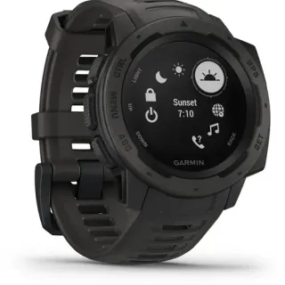 image #2 of שעון חכם Garmin Instinct Outdoor GPS - צבע Graphite Black - כולל תמיכה מלאה בעברית - שנתיים אחריות יבואן רשמי על ידי רונלייט