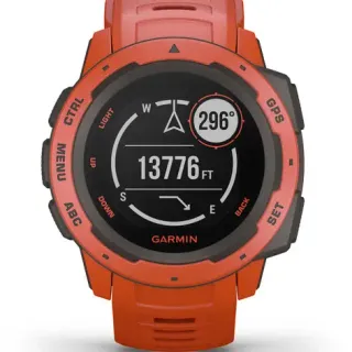 image #1 of שעון חכם Garmin Instinct Outdoor GPS צבע Flame Red - כולל תמיכה מלאה בעברית - שנתיים אחריות יבואן רשמי על ידי רונלייט